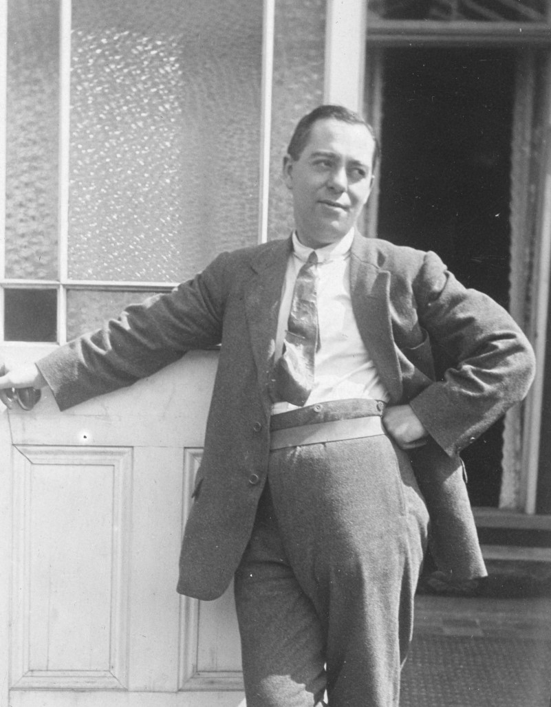Photograph of Edmund Blampied in the early 1920s