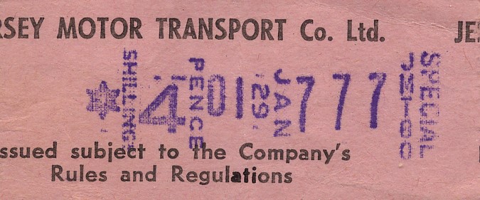 Scan of ticket